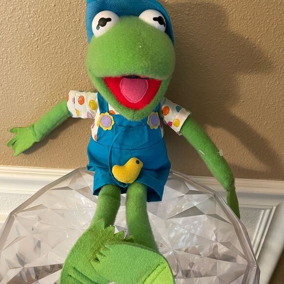 1993 Kermit The Frog Spring Duckie 18 inch Plush Frog - Picture 1 of 16